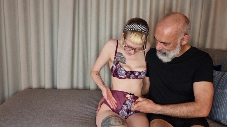 rosarosebud: Rosa Is Spanked &amp; Plugged by Older Man - Homemade