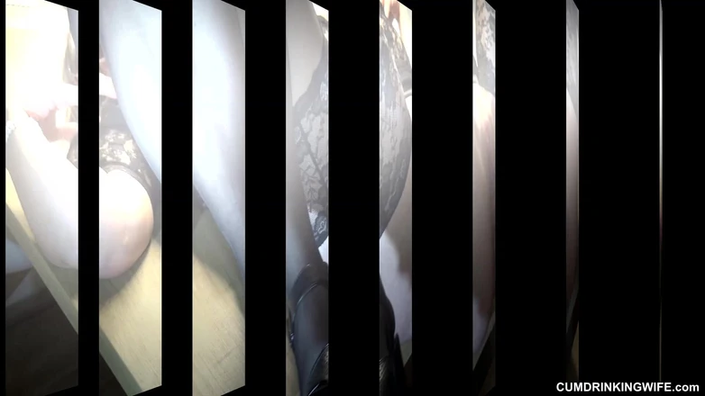 Cumdrinking Wife: Gangbanged by My Fans in the Kitchen 2