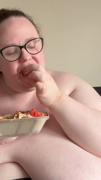 Saturday Night Takeaway Eating BBW SSBBW Second Part