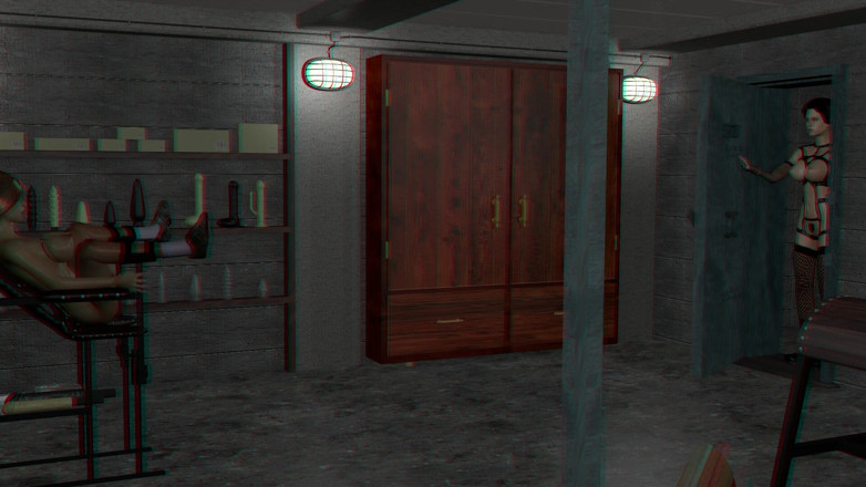 Multimediak: Anaglyph 3d lesbijska kara komora część 1 (użyj okularów 3D dla ostatecznej przyjemności)