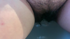 CoppiaCollant: Cewek sange ini lagi-lagi kencing di balik stoking tipis ini!