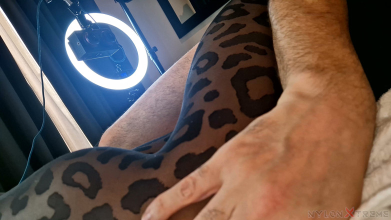 Nylon Xtreme: POV Julia Kate Black Nylon Leopard Fetish Sex