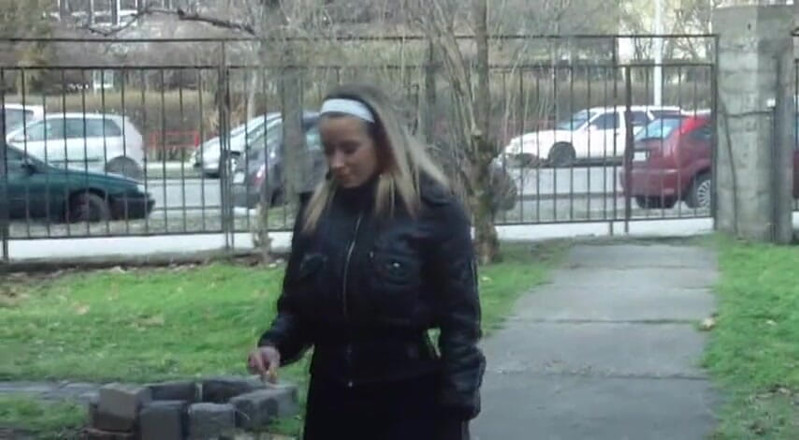 Femdom Austria: Cute Teen Smoking Cigarette Outdoors