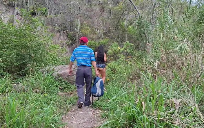 Lady: Perverted Old Man Fucks His Busty Stepdaughter in the Jungle...