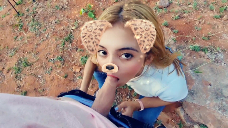 Latinascachondas: Blonde Latina Sucking Cock