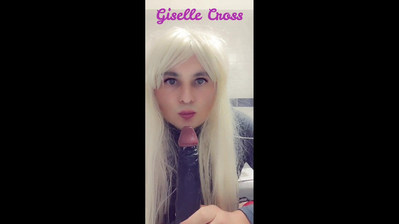 Giselle Cross: Bbc dildo deepthroat trénink