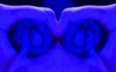 Lk dick: Soirée sympa sous la lumière bleue