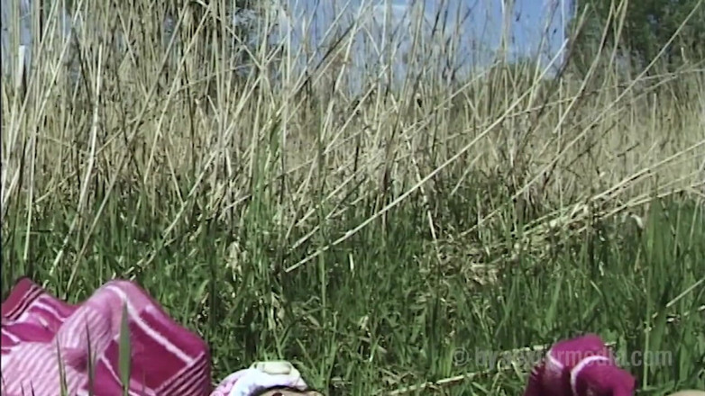 Sextermedia by Pete: Nude Milf masturbating outdoors
