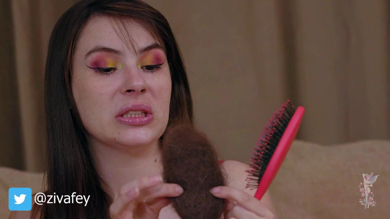 Ziva Fey: Ziva Fey - Why are you lurking and watching me brush...