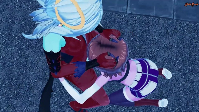 Hentai Smash: Supreme Kai Chronoa deepthroats futa Towa's cock - Dragon ball super...