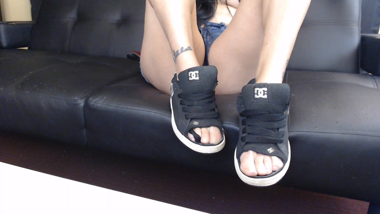 Abby Anna: Open toed sneakers