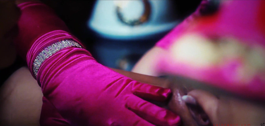 SaintPorn: Dorothy Black and Peaches Johnson Use a Purple Dildo