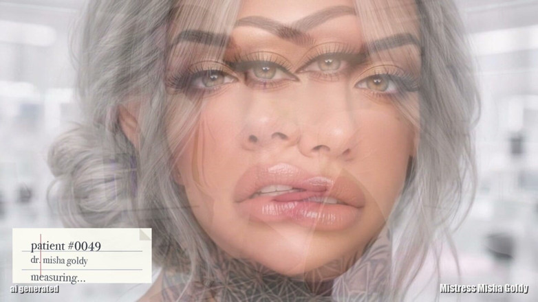 Goddess Misha Goldy: 装飾的な小型陰茎検査