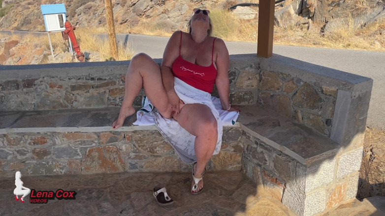 Lena Cox: Risky Public No-panties Masturbation - My Nympho Pussy Loves to Cum...
