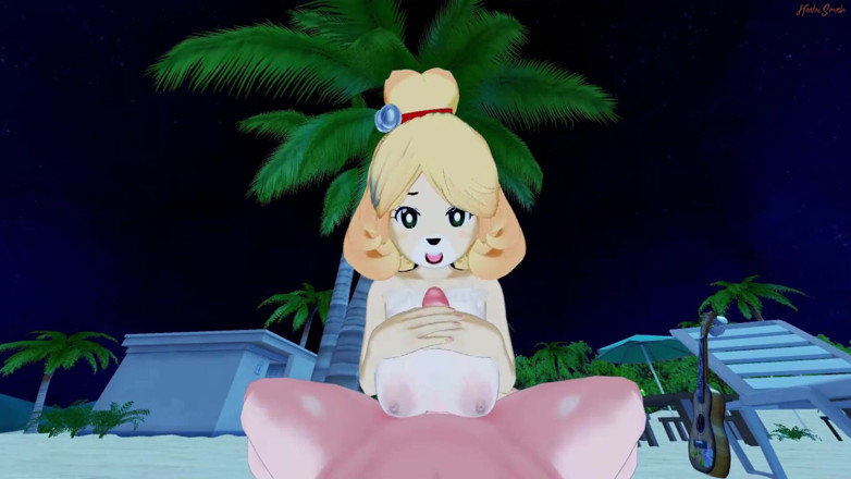 Hentai Smash: Getting a tit job then POV fucking Isabelle on the...