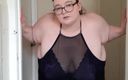 SSBBW Lady Brads: Bu sevimli vücutta seksi iç çamaşırı