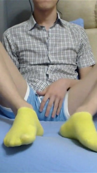 Wanking with Ankle Socks