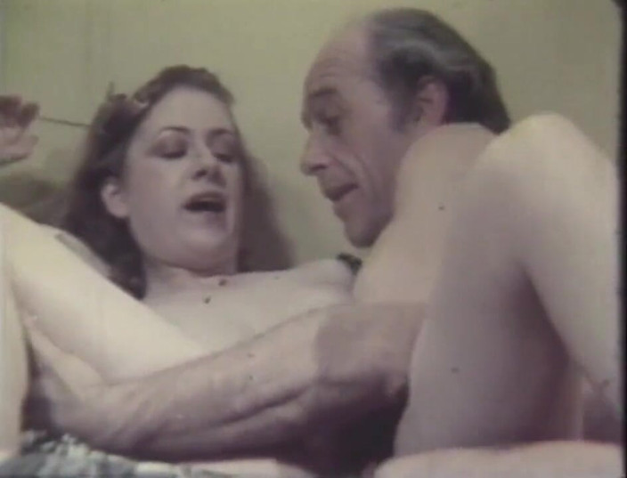 Vintage megastore: Vintage blonde babe fucking an bold old guy