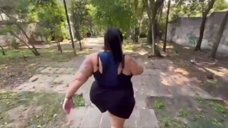 Mary Jhuana: BBW and the Tattooed Man Outdoor Naughtiness