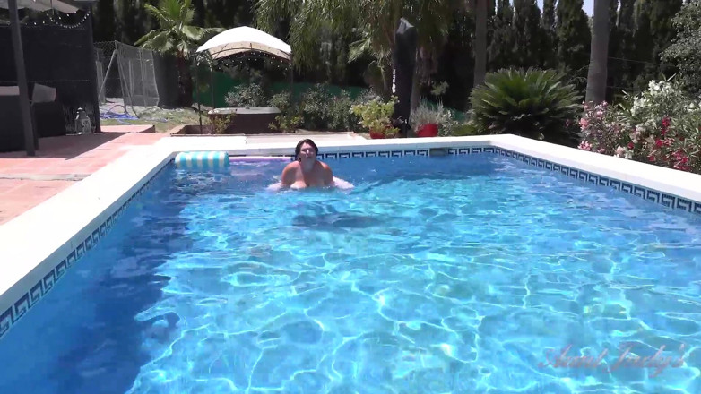 Aunt Judy's: Auntjudys - Busty Redhead MILF Jojo Robinson Goes Skinny Dipping in...