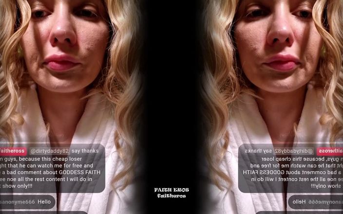 Faith Eros: Une cam girl suce un nez