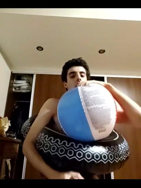 Floatie Boy: Watch Me Blowing up Inflatables and Playing with Them Until...