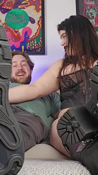 Beta Foot Bitch Worships, Begs, and Gets Degraded by Alpha & Goddess