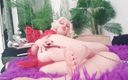 Arya Grander: Majikan dominan dengan lingerie merah lagi masturbasi sambil ngomong jorok...