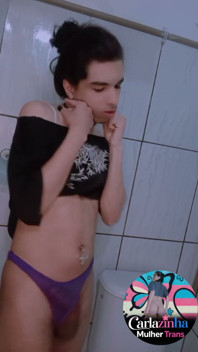 Carla - Garota Trans Pauzuda Nua Puta