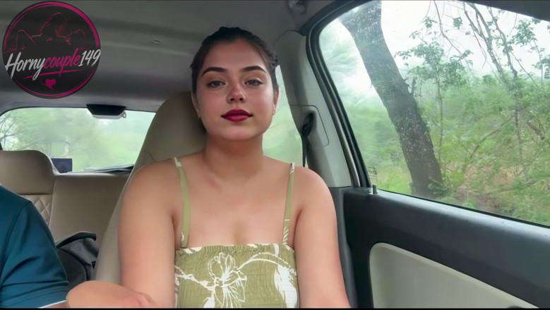 Hornycouple149: Första gången hon suger min kuk i bilen, offentlig sex...