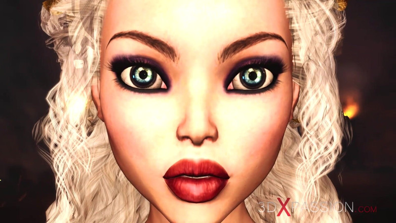 3dxpassion-transgender: Super hete pikmeisje speelt met een sexy prinses in het...