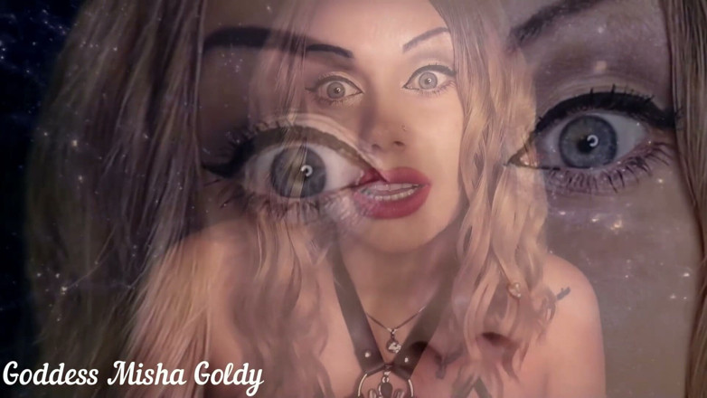 Goddess Misha Goldy: ASMR &amp; Kontak Mata yang memesona! Aku akan memakai kesucian mentalmu!...