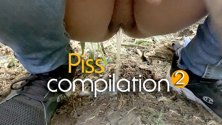 JazminGold: Naughty Teen Pissing in the Woods, Compilation, Get the Juice...