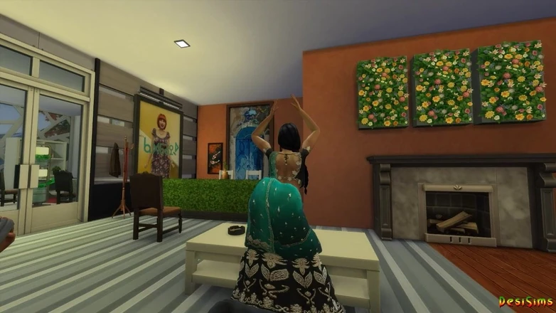 Desi Sims: Desi Indian MILF Aunty Pooja got a creampie at her...