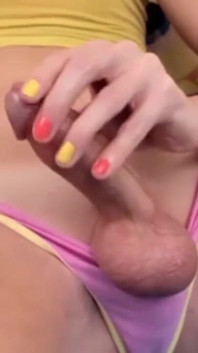 Transerotica - Nubile trans Jamie French juega con su agujero solo - (sin audio pero música)