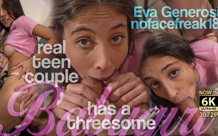 AllVRPorn: 真正的业余青少年夫妇有一个三人行