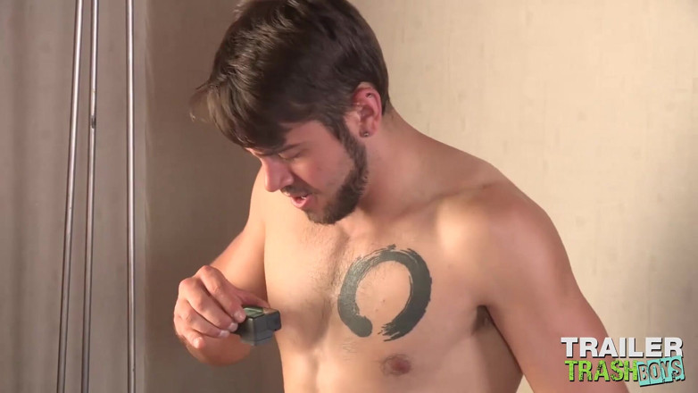 Trailer Trash Boys: TRAILERTRASHBOYS - Remy Cruze raw fucked in interracial 3some