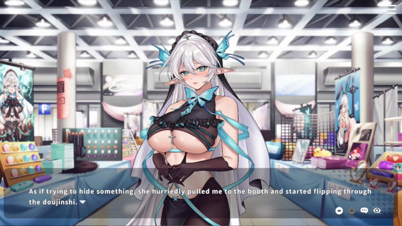 NSFWOtaku: Juego hentai - mujer casada cosplays a su vtuber en evento...