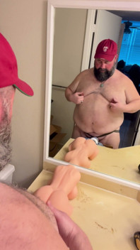 Eating My Load off a Toy Pussy