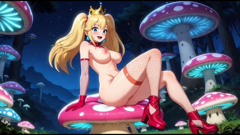 Hot girl dancing: 141. 마법의 숲에 앉아 재미 공주 복숭아 (AI 애니메이션)