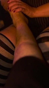 Step Father Hurt His Leg and Need My Help Cleaning It