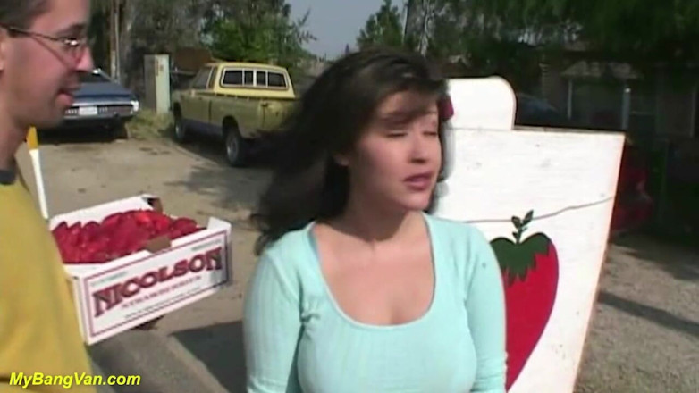My Bang Van: Chubby MILF picked up for her first bangvan DP