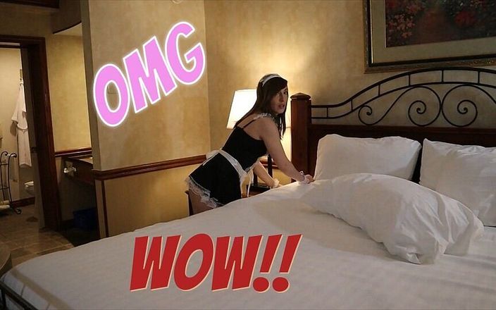 Jess Tony squirts: Hot Hotel Maid förväntade sig inte det här ... (slampig rumsservice städerska...