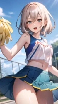 Ai ateşli anime ponpon kız