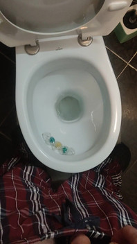 Uncut Cock Morning Pissing in Toilet