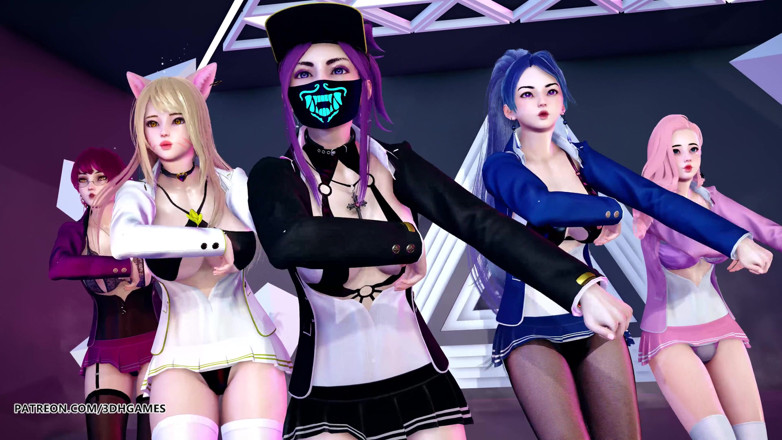 3D-Hentai Games: [MMD] STAYC - RAN2U Ahri Akali Kaisa Evelynn Seraphine hete striptease...