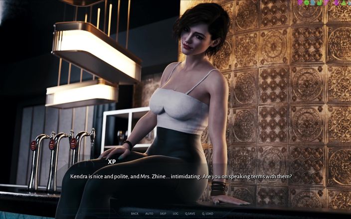 Porny Games: Cybernetic Seduction by 1thousand - Workplace Sex, Hot Bartender Rides It Well (3)