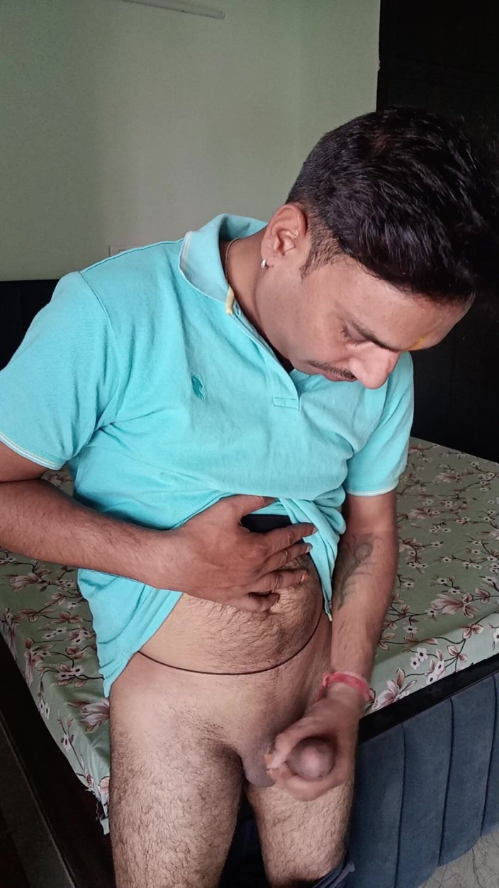 Rajasthani-old-lover: Indischer desi-mann sex und show, duschschuh und masturbation