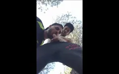 Outdoor sex in cruising area