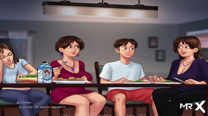 Mr Studio X: Yaz mevsimi efsanesi - iki olgun masanın altında tutamaklarla oynuyor e2 # 64